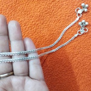 Pure Silver Anklet With Hallmark