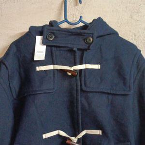 Navy Blue Coat Woolen Jacket