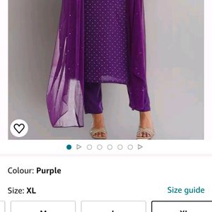 Purple Kurti Set