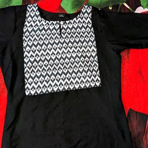 Pinteresty Black And White Kurta