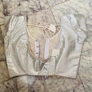 New Silver Stitched Blouse