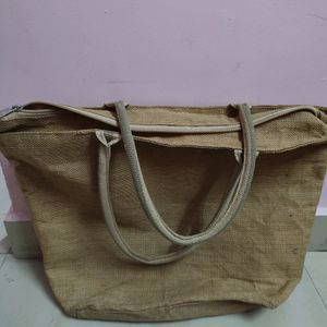 Jute cloth big size handbag