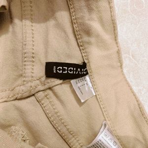 H&M Beige Wide Leg Jeans (new)