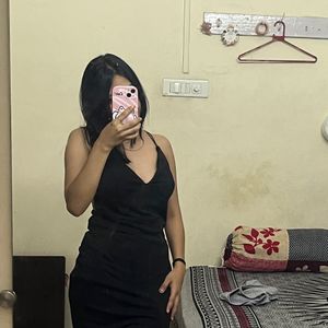 Black Backless Dress