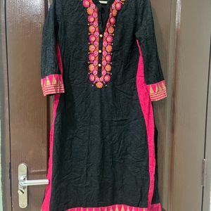 Daily Wear Black Kurta