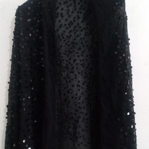 Black Chiffon Embellished Girls And Women Dupatta