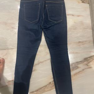 Zara Blue Mid Waist Denim Jeans