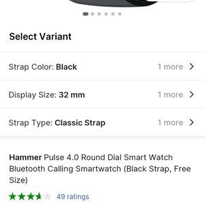 New Hammer Pulse 4.0 Round Dial Calling SmartWatch