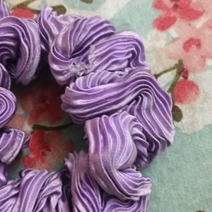 Beautiful Strechable Purple Rubber Band