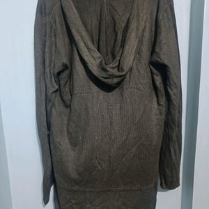 Long Hooded Pullover For Women