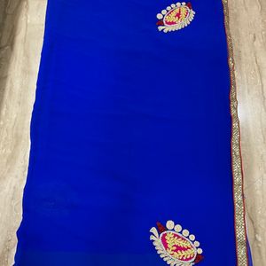 Designer Saree Without Blouse