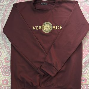 Versace Maroon Full Sleeve T-Shirt