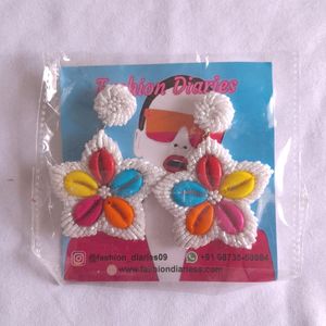 Multi Color Beads Earrings