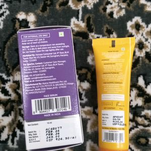 Serum And Sunscreen