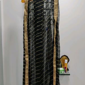 Black Leheriya Dupatta