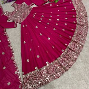 New Party wear Long Anarkali Gown Cum Suit Full Se