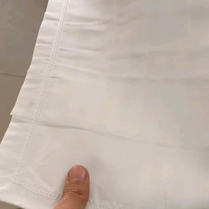 BRAND NEW HOTEL WHITE BEDSHEET 100% COTTON SATIN STRIPE PREMIUM DOUBLE BED BEDSHEET