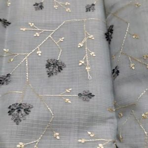 Kota Doriya Saree (Grey Colour)