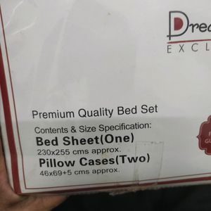 Pure Cotton Bedsheets With 2pillow Covers.