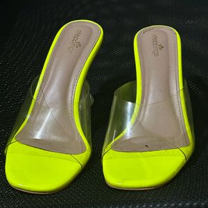 Neon Clear Heels