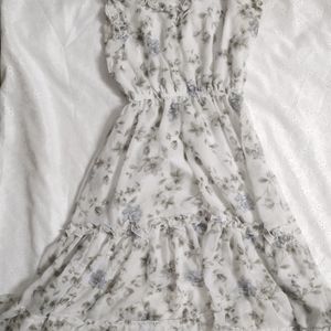 coquette floral frill dress