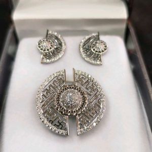 925 Silver Sterling Pendant Earrings