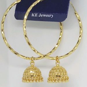 Ladies Gold Plated Zumkha Style Earrings