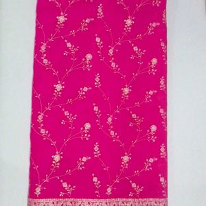 Beautiful Pink Colour Saree