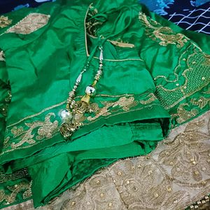 Beautiful Green Silk Saree