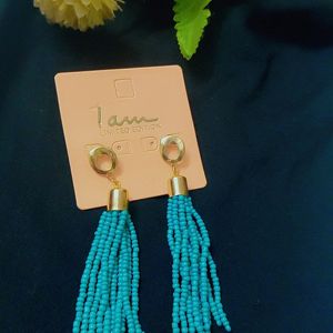 Stylish Earings In Tiffany Blue Color