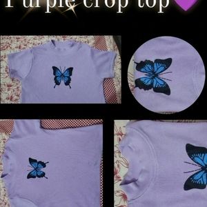 Pre-loved Purple Crop top 💜