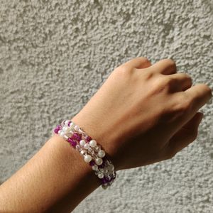 Spiral Bracelet Purple