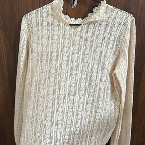 New Off White Net Top - Size M