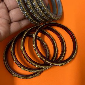 Glass Kada/ Bangles Set Of 2