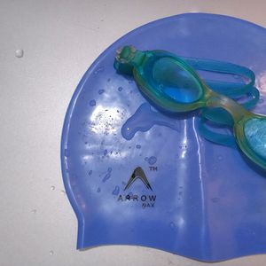 Swimming Goggle Cap 🔵