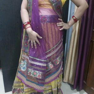 Designer Lehanga Choli With Long Chunri