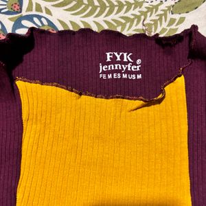 Full Sleeves Top With Gryffindor Combination