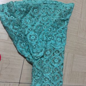 Peplum Top Sea Green Color