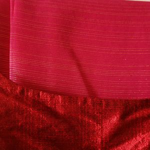 Pink  Saree With Sleeveless Blouse