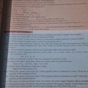 Class 10th Cbse Chemistry Reference