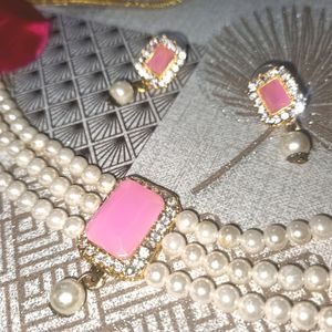 Pearl Jewellery Set Pink New 💕💕💕