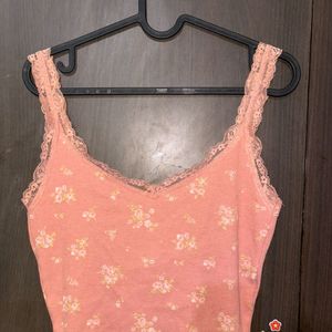 Forever 21 Pink Crop Tank Top