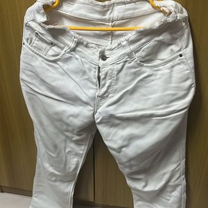 White Cotton Jeans