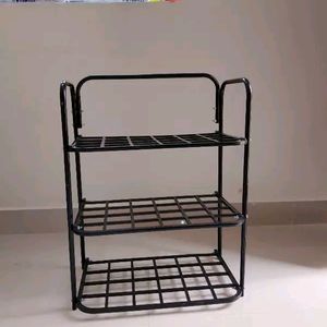 New/Unused Heavy Metal And Plastic Shoe Rack