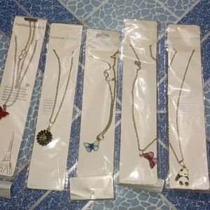 Pack Of 5 Butterfly Chain With Pendent