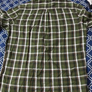 Allen Solly Shirt Custom Fit 38 Size Green Colored