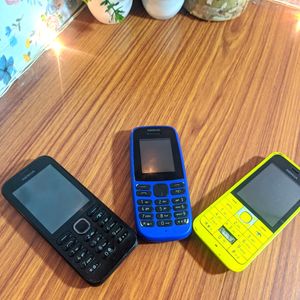 Three Nokia Keypad Phones(Non Working Condition)