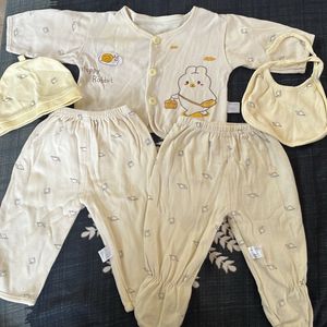 Yellow Clothing Set for newborn To 3months