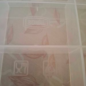 2 Plastic Multipurpose Sectioned Box