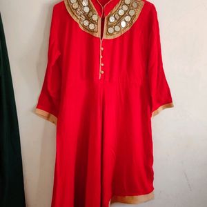 Red Kurti For Women